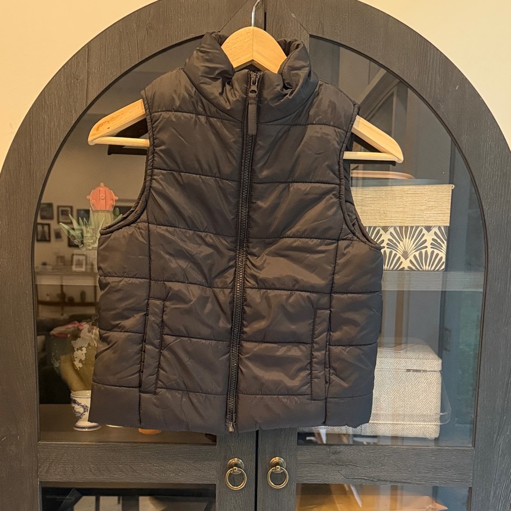 Kids Black Puffer Vest